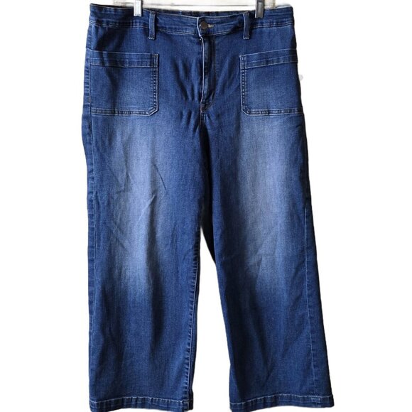 Sanctuary Non conformist Wide leg cropped jeans - sz32 - Picture 1 of 6